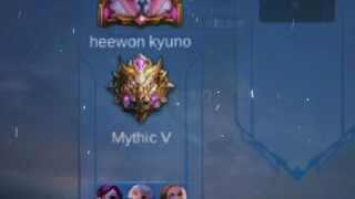 akhirnya mythic juga😭♥️||game mobile legends