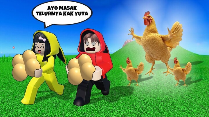 Yuta, Mio Dan Baby Celine Dikejar Ayam Karena Ambil Telur Buat Dimasak  ROBLOX