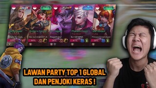 RANKED KETEMU PARTY TOP GLOBAL 1 DAN PENJOKI KERAS ! LING JEJE MENGGILA - Mobile Legends