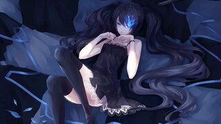 【BLACK★ROCK Shooter/Black Rock Shooter/Blind Cut】Một cô gái mặc đồ đen với ngọn lửa xanh ở mắt trái 