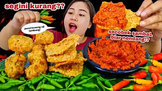 PERUT MELILIT⁉️ BUKA PUASA MAKAN CABE RAWIT ANEKA GORENGAN SECOBEK SAMBAL MUKBANG