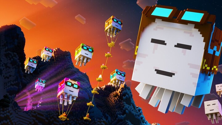 [Official Promo Video] Sky-Chasing Theme Song! Minecraft Happy Ghast Animation Promo
