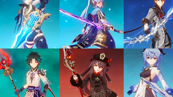 [Genshin Impact] Perbandingan Damage Kelulusan Enam Karakter Utama Teratas! Siapa Favoritmu?