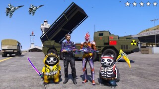 GTA 5 Free Fire Ngộ Không Và Andrew Đi Cướp Xe Chở Tên Lửa Mang Đầu Đạn Hạt Nhân Trong Khu Quân Đội