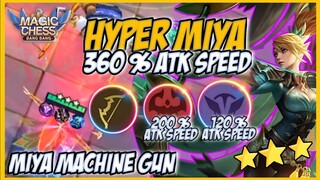 HYPER MIYA SUPERHERO 360 % ATK SPEED MACHINE GUN ! 6 ARCHER 6 SUPERHERO 6 ABYSS ! MAGIC CHESS