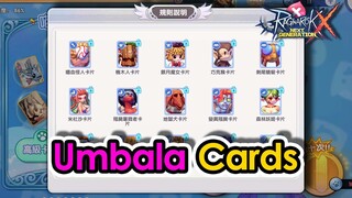 [ROX] NEW Cards From Lv120 Umbala Map | Ragnarok X Next Generation | KingSpade