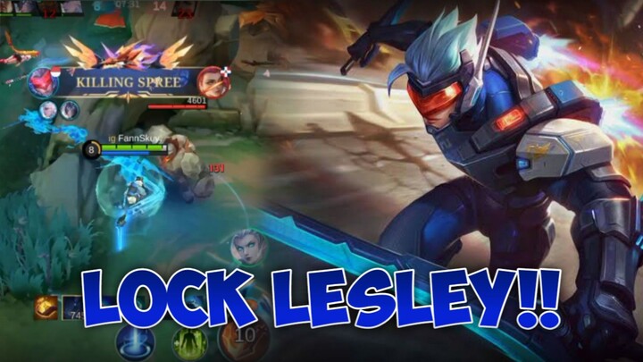 LOCK LESLEY PAKE SABER ROAM!! - Mobile Legends