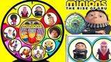 RISE OF GRU Minions SPINNING WHEEL GAME Punch Box Surprises