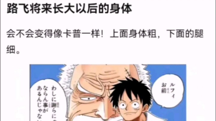 جسم لوفي عندما يكبر في المستقبل [ون بيس!]