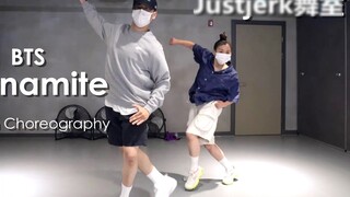 【استوديو Justjerk للرقص】 رقصة جديدة لفرقة BTS بعنوان Dynamite من تأليف مينجون!