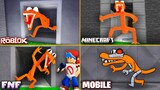 ROBLOX Rainbow Friends EVOLUTION of ORANGE in All Games (Roblox, Minecraft, FNF, Mobile)