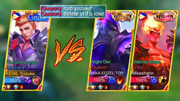 Yuzuke Vs Top 1 Supreme Pro Gusion and Valir! 😱 | Who Will Win? 🔥