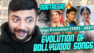 EVOLUTION OF BOLLYWOOD SONGS FROM 1931 - 2021 REACTION