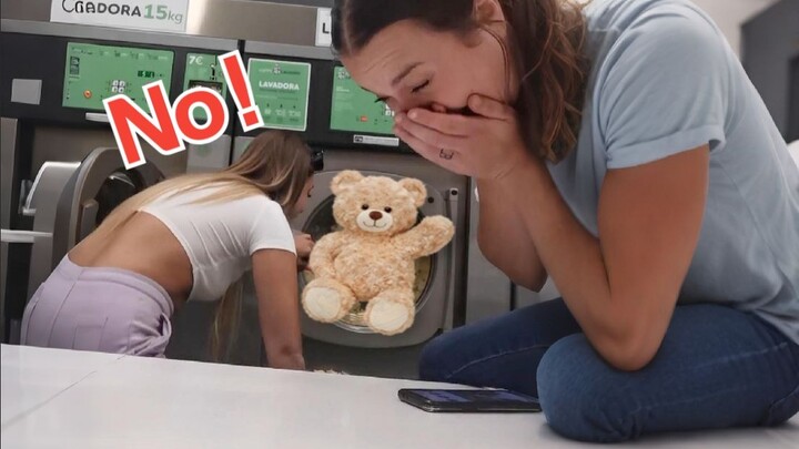 I've told you countless times: don't put plush toys in the washing machine to wash!