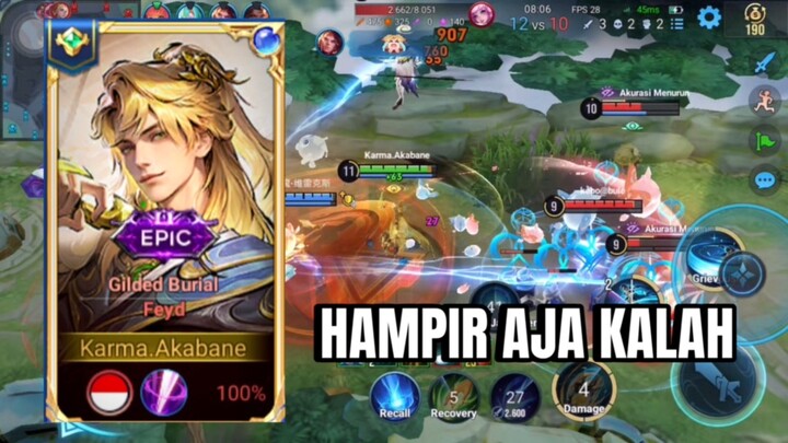 HAMPIR AJA KALAH