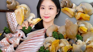 [ONHWA] 長江刀魚(刀鱼)+白海螺 咀嚼音!🐚