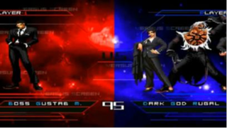 KOF MUGEN  Boss Gustab M vs Dark God Rugal