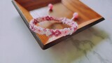 [Yan Temple Handmade / Braided Rope] Gelang sisik ikan merah muda dan lembut, berikan padanya selama