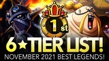 GLOBAL TIER LIST! Best Legends November 2021! (ONE PIECE Treasure Cruise)