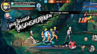 NARUTO SAKURA VS NEJI - BATTLE OF SHADOW