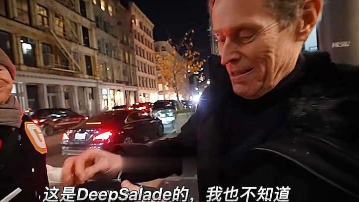 I ran into Green Goblin on the street and interviewed Willem Dafoe—what a down-to-earth guy, not at 