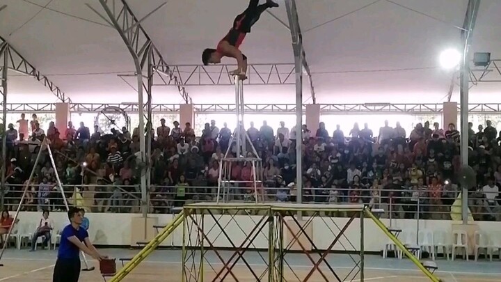 Acrobatics amazing balance