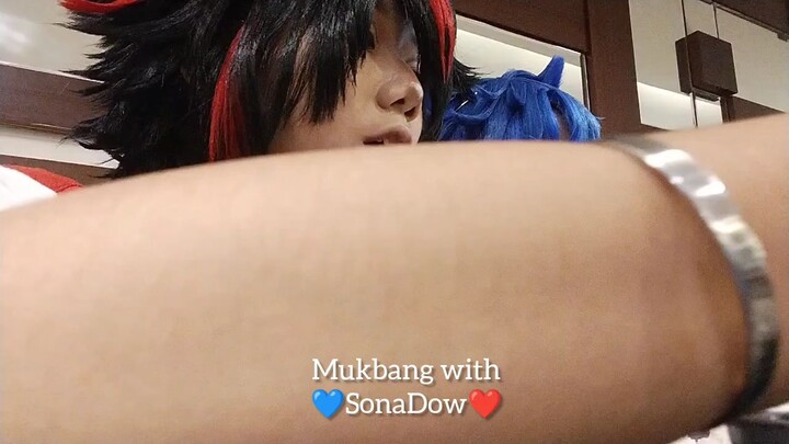 Mukbang with Sonadow❤️💙