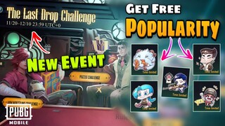 PUBG Mobile New The Last Drop Challenge Event | Get Free Popularity