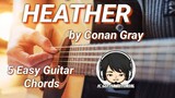 Heather - Conan Gray Guitar Chords (5 Easy Guitar Chords)