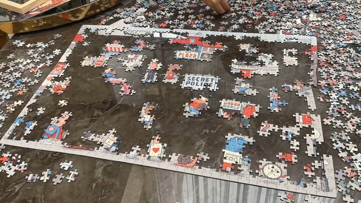Weirdly Satisfying Jigsaw Puzzle Timelapse Syncing with Music