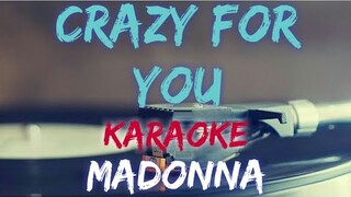 CRAZY FOR YOU - MADONNA (KARAOKE VERSION)