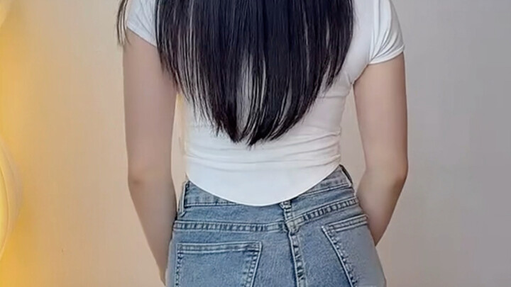 Chen Jie (celana jeans, punggung, menekan panggul, bagian belakangnya sangat menguasai)