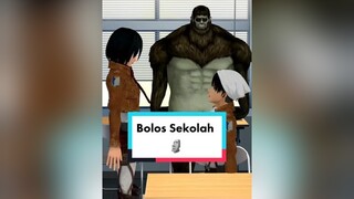 Mikasa.exe Bolos Sekolah 😂 aot snk shingekinokyojin AttackOnTitan levi mikasa fyp untukmu untukanda fypシ parodi monyetlokal animasi