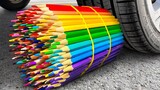 Eksperimen: Roda mobil vs pensil warna warni
