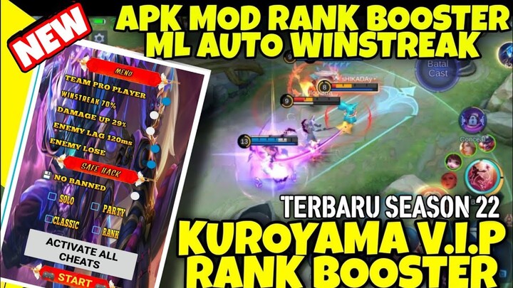 Apk Cheat ML Auto Win Ranked 2021 (Rank Booster Anti Banned) season 22