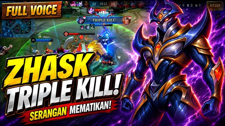 ZHASK TRIPLE KILL! 🔥 SERANGAN MEMATIKAN, LAWAN AUTO TUMBANG | MLBB