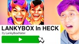 We Try Playing LANKYBOX HATER ROBLOX GAMES! (JUSTIN CRIED!)