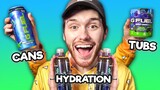Sour Chug Rug GFUEL Sparkling Hydration VS Cans VS Powder!