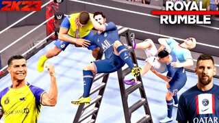 RONALDO ! MESSİ ! MBAPPE KAVGADA ! FUTBOLCULAR ROYAL RUMBLE ! WWE 2K23 ! PS 5 !