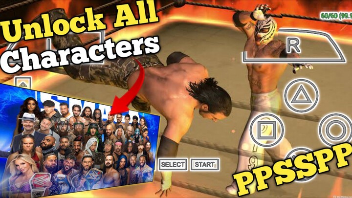 How to download WW3 SMACKDOWN VS RAW on mobiles | Unlock All characters | APK + DATA PPSSPP| FULL