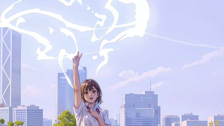 ⚡⚡The electric light dancing at your fingertips is my unchanging faith in this life⚡⚡(AI animation) 