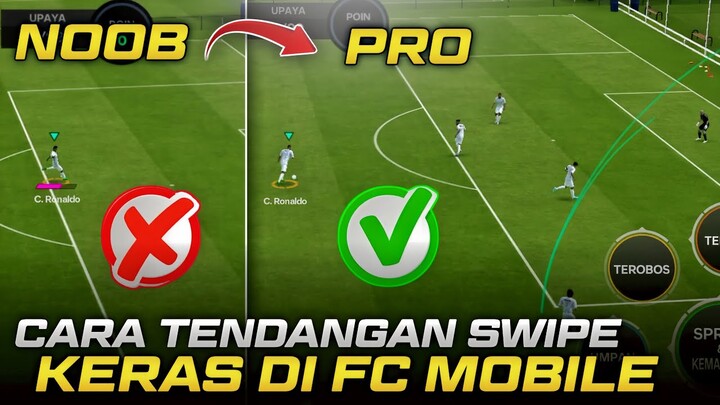 TUTORIAL TENDANGAN SWIPE KERAS DI FC MOBILE 2024.