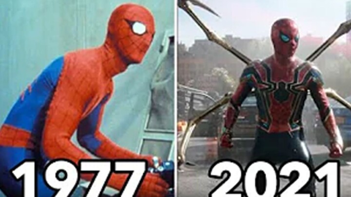 Take you back to the evolution of Spider-Man's image from 1977 to 2021