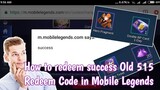 How to Redeem Success Old 515 Redeem Code in Mobile Legends | Fix Undefined Redeem Code