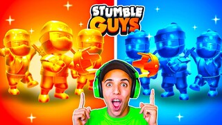 BATALLA de SKINS *NINJA ORO vs DYNAMITRON* en STUMBLE GUYS! 😱