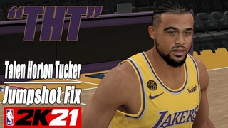 Talen Horton Tucker Jumpshot Fix NBA2K21 with Side-by-Side Comparison