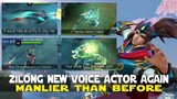 REVAMPED ZILONG NEW VOICE ACTOR AGAIN OLD VOICE ACTOR IS BACK? HEROES NEVER FADE MANLIER THAN BEFORE
