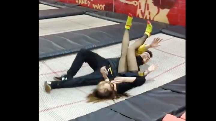 “Strange… the trampoline experience has increased!!”