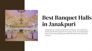 Best banquet halls in janakpuri