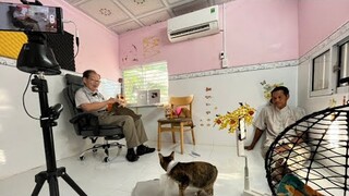 Hậu trường quay tiếng trung! Thăm chị Đại và bưởi